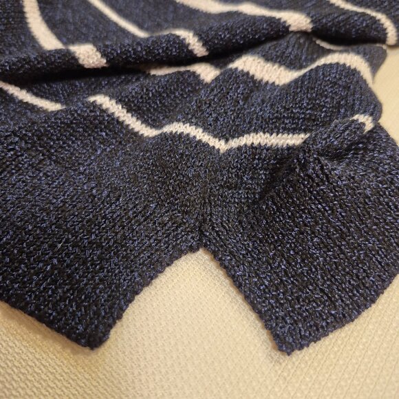 MASSIMO DUTTI Striped Tank Top In Navy - Picture 4 of 9